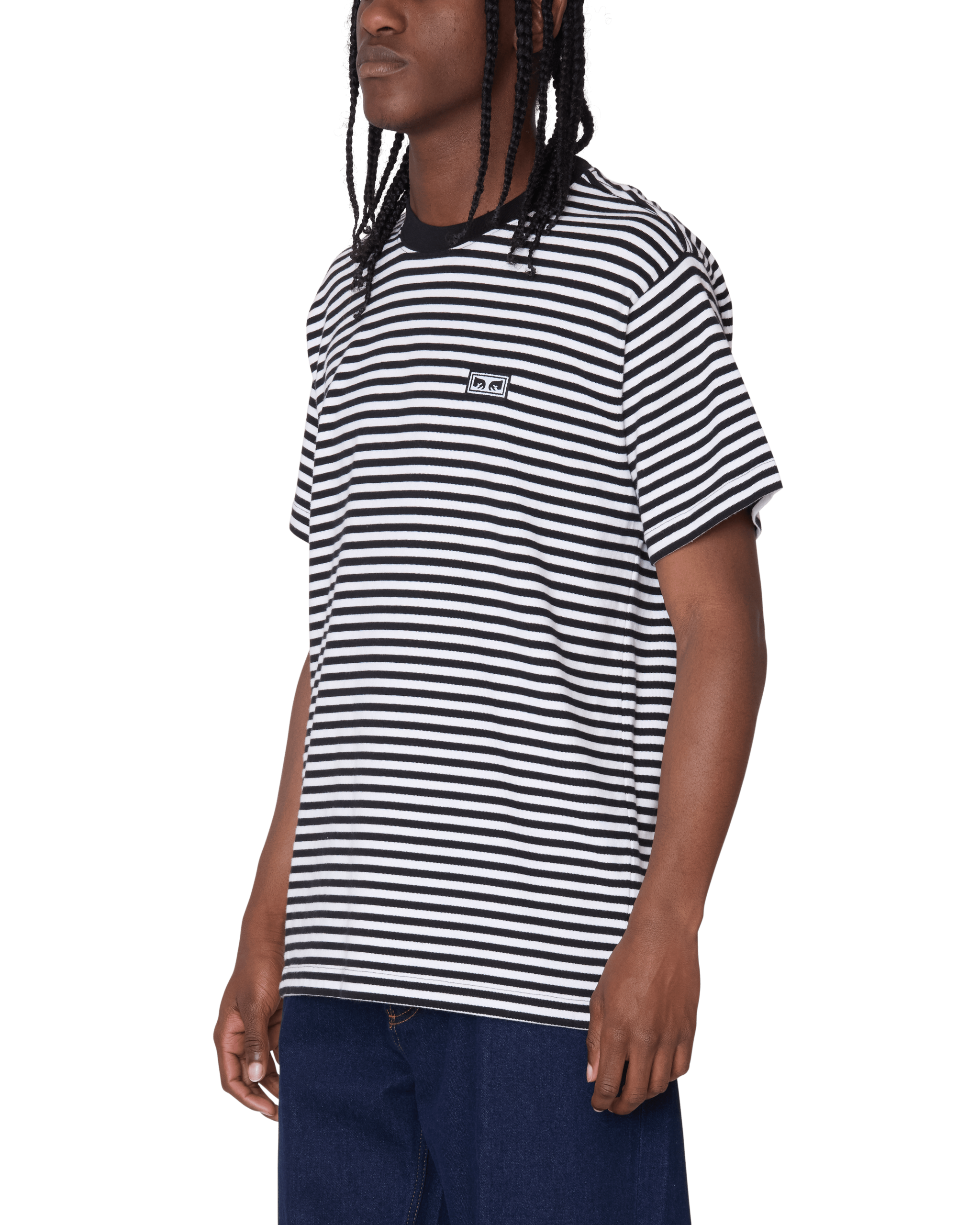 EST. WORKS EYES STRIPE T-SHIRT - Image 4
