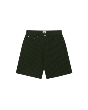 STRIPE BAGGY DENIM SHORT