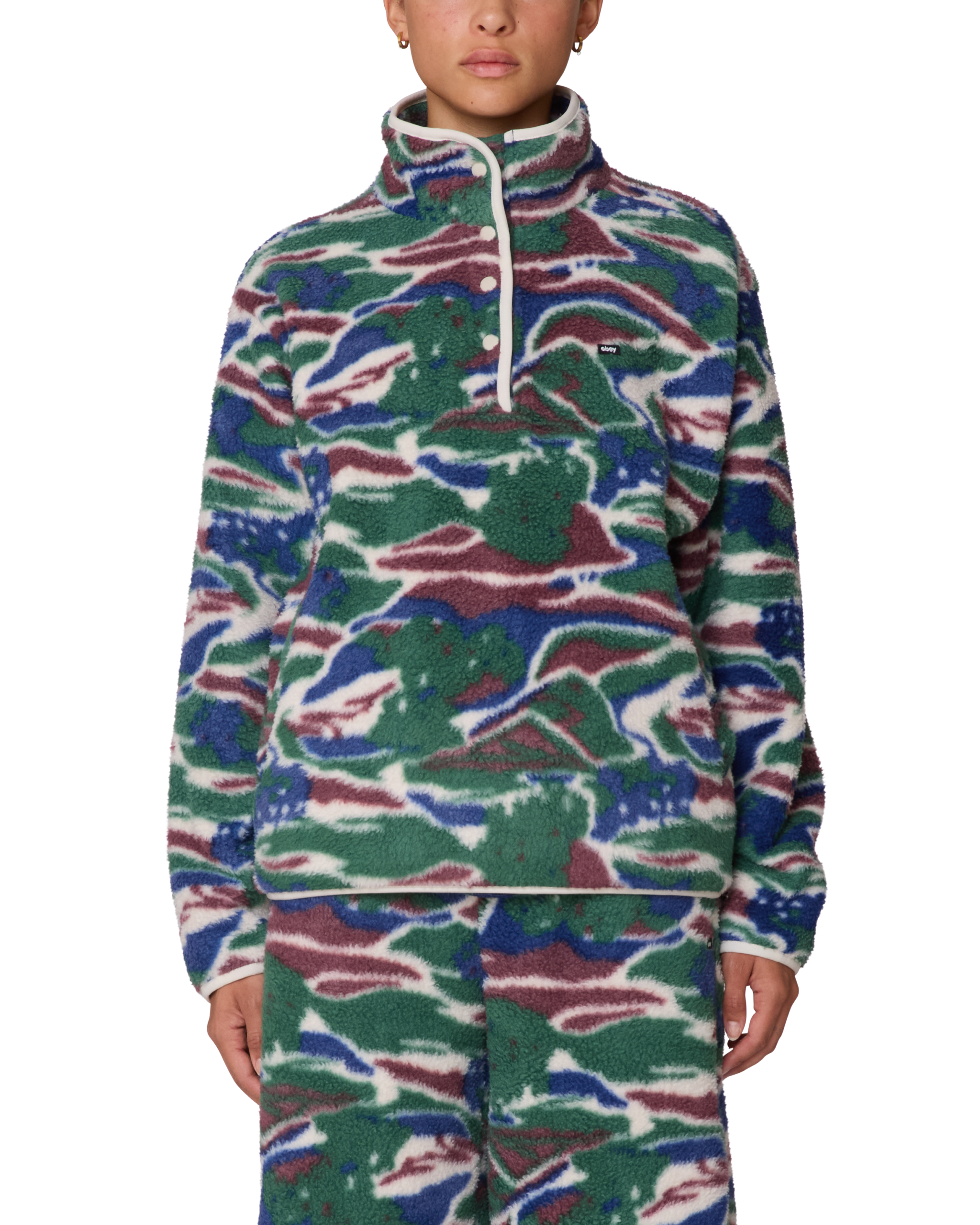 PASTURES MOCK NECK PULLOVER