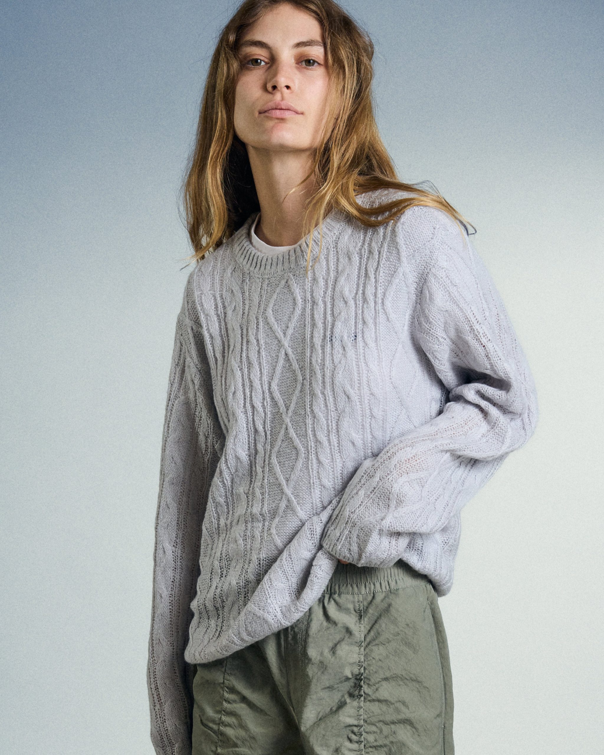ISABELLA LOOSE CABLE SWEATER - Image 6