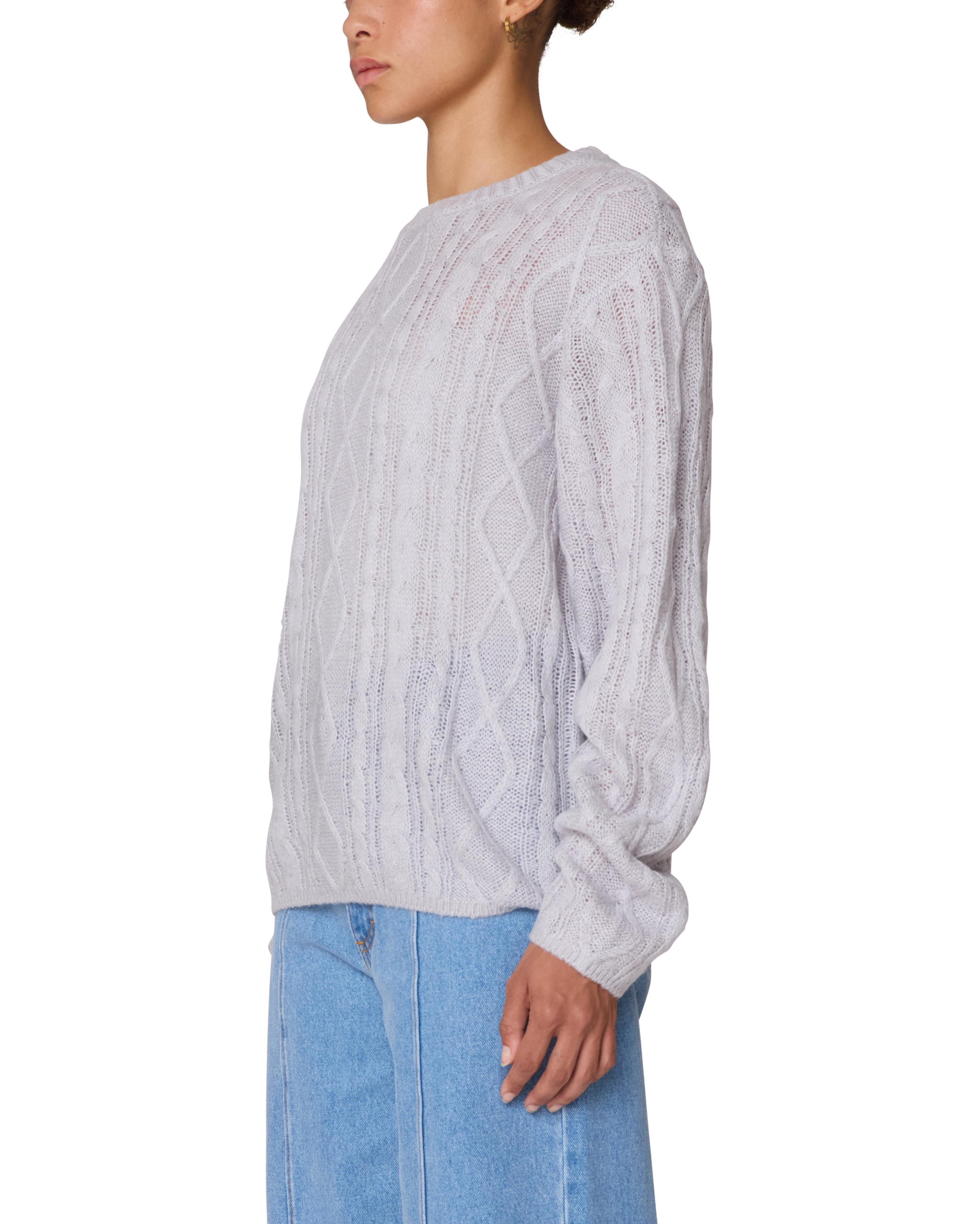 ISABELLA LOOSE CABLE SWEATER - Image 2