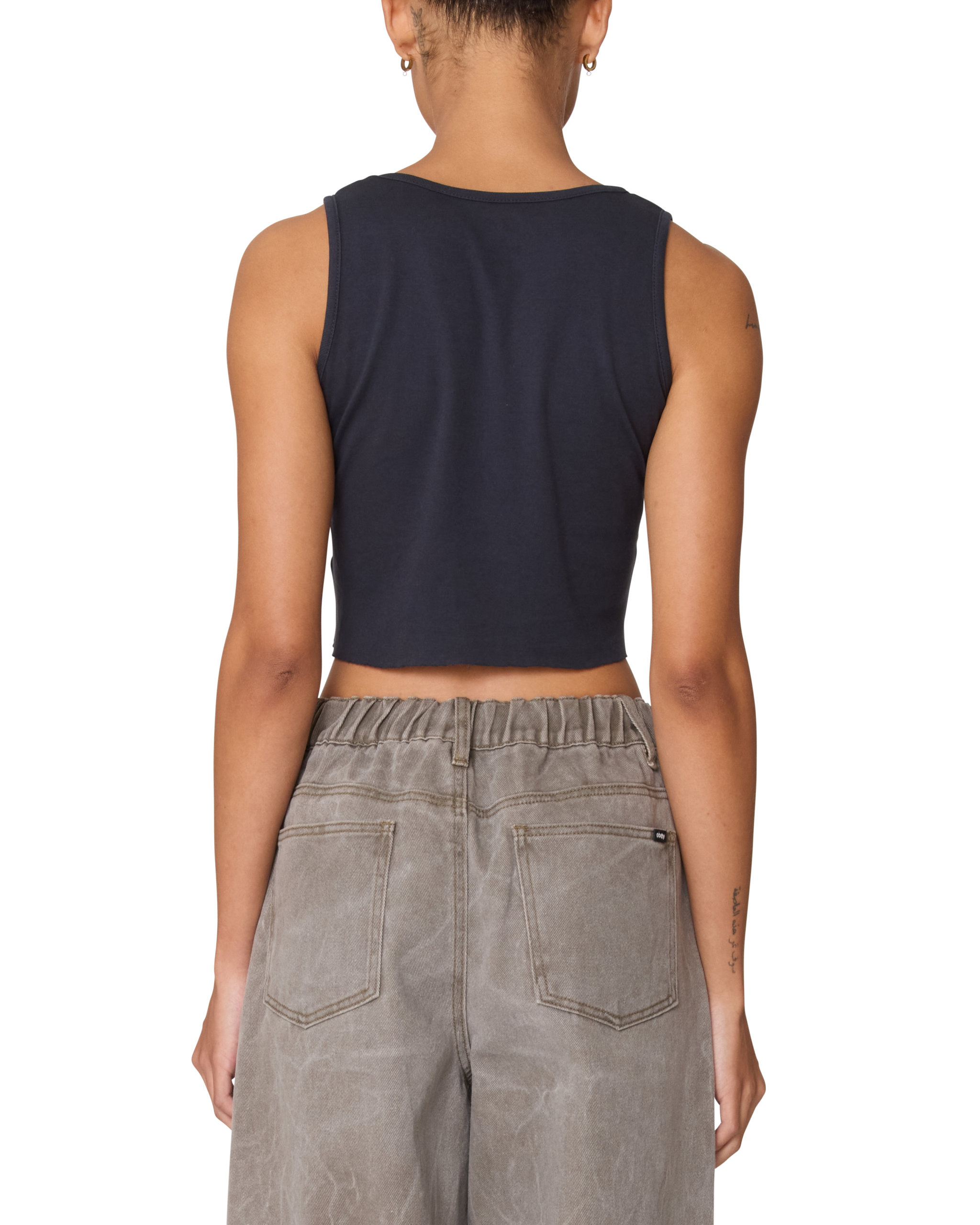 PLANET MORGAN RAW EDGE RIB TANK - Image 2