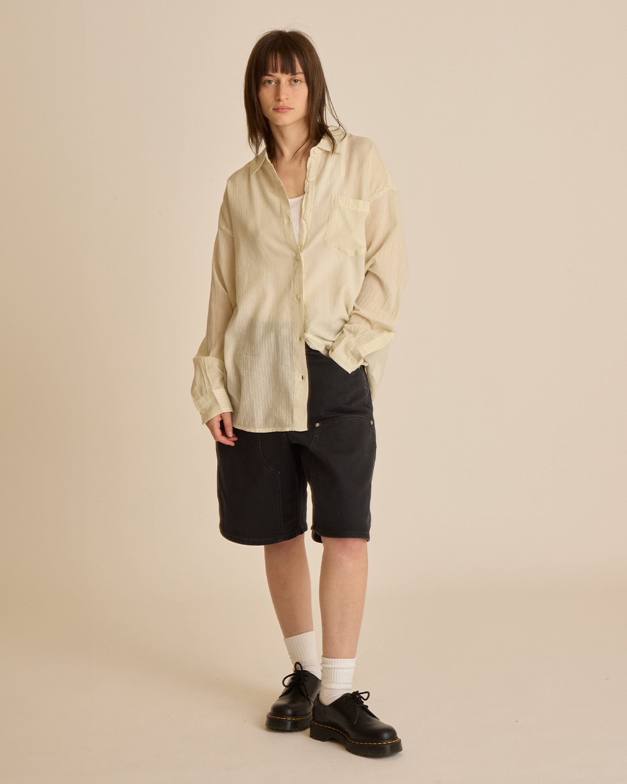 BLYTHE SHEER STRIPE SHIRT - Image 6